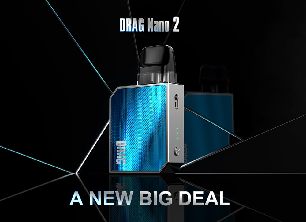 Original VOOPOO Drag Nano 2 Vape Kit 800mAh Battery 20W Vape 2ml Coil Vaporizer Free Shipping