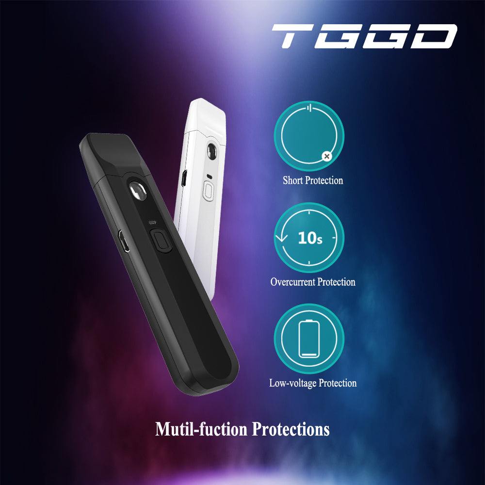 Original TGGD Vape Pen Pod Kit 270mah Rechargeable Battery 1ml Ceramic Coil Free Shipping