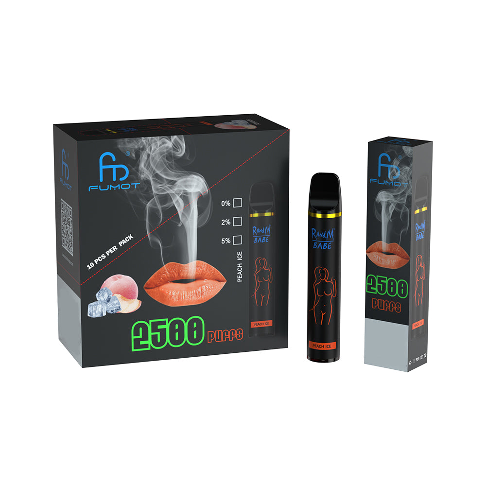 Original High Quality RandM Babe 2500 Puffs Vape Kit Device (Free Shipping)