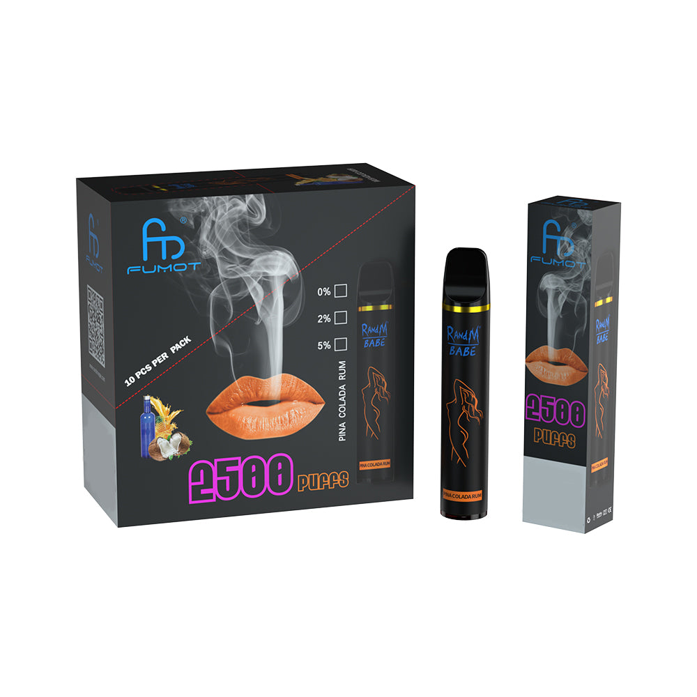 Original High Quality RandM Babe 2500 Puffs Vape Kit Device (Free Shipping)