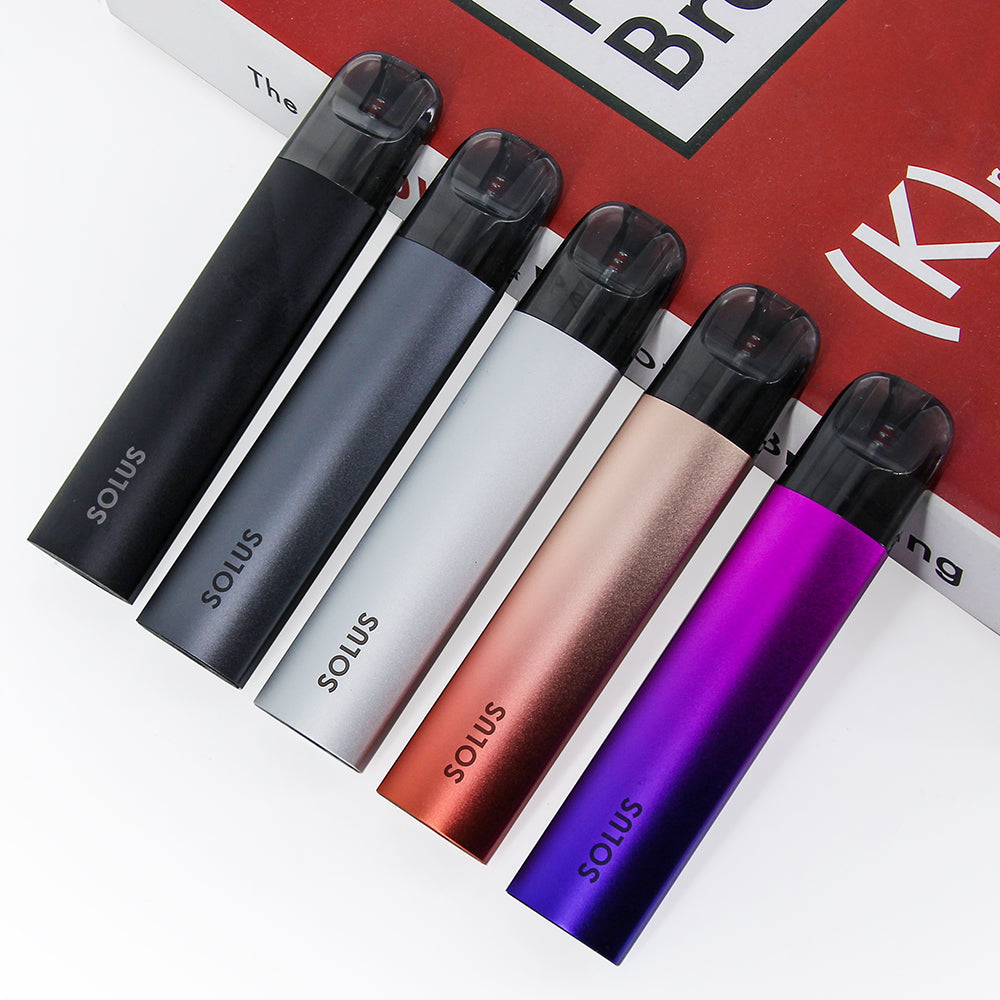 Original SMOK SOLUS Pod Kit 15W 700mAh 2.5ml Cartridge Meshed 0.9ohm Vape Free Shipping