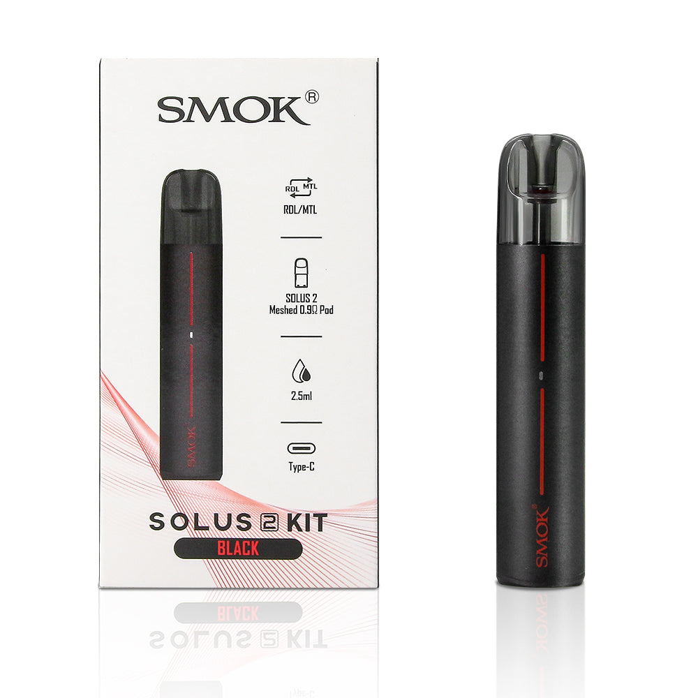 Original SMOK Solus 2 Pod Kit 700mAh Battery 15W With 2.5ML Meshed Pod Cartridge Vaporizer Free Shipping