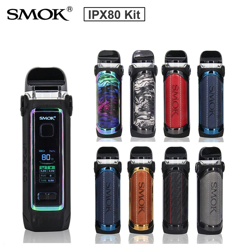 Original SMOK IPX 80 Pod Mod Kit 3000mAh Vaporizer 5.5ml RPM 2 Cartridges Pod Coils Free Shipping