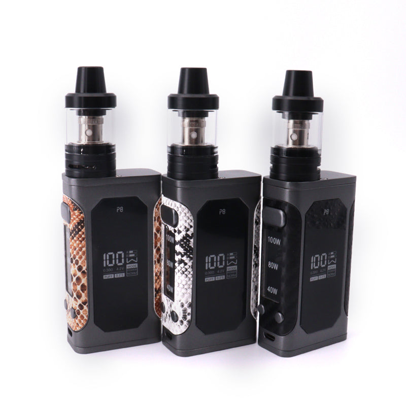 Original Smoker P8 100W Vape Kit 3ML Tank with 2200mah Built-in Battery Box Mod Hookah Shisha Vaporizer Huge Vapor