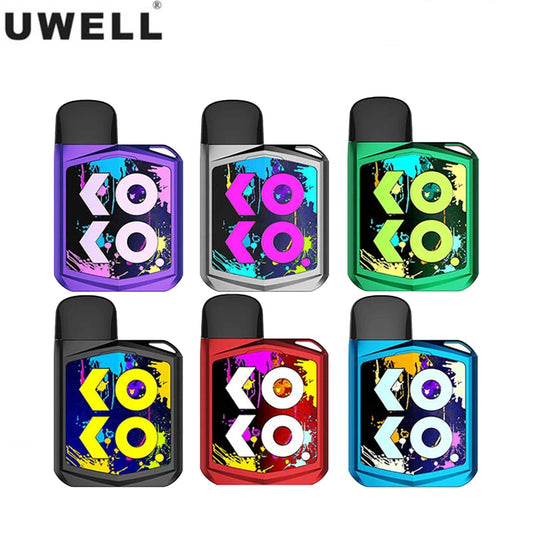 Original 15W Uwell Caliburn KOKO Prime Kit 690mAh Battery Vaporizer Caliburn G Pod Cartridge 2ML Coil Vape