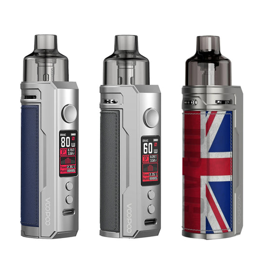 Original VOOPOO Drag S Drag X Pod Mod Vape Kit 4.5ml PnP Tank GENE.TT Chip Free Shipping