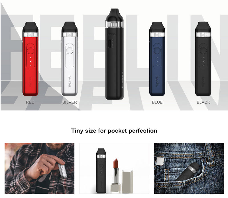 Original Nevoks Feelin Pod Kit 1000mAh Battery 2.8ml Resistance Pod Cartridge Charge Kit Free Shipping