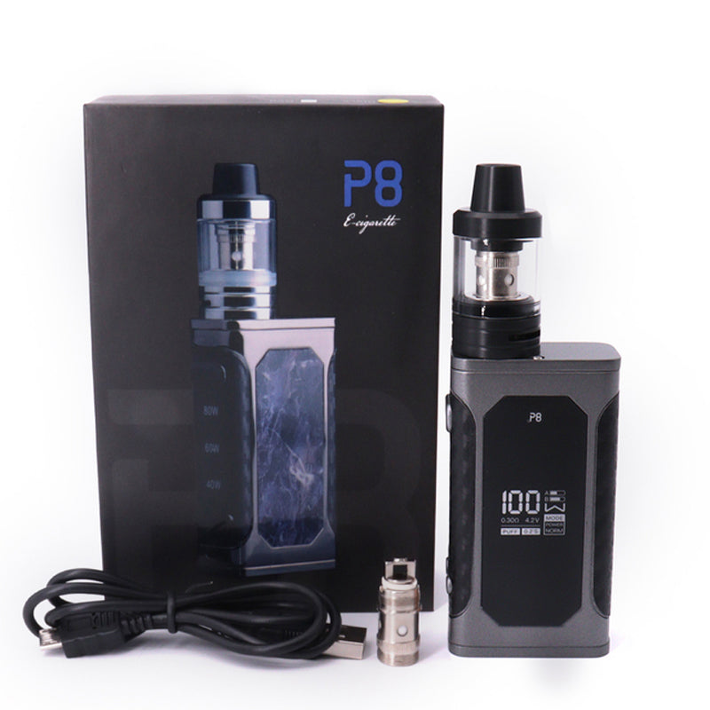 Original Smoker P8 100W Vape Kit 3ML Tank with 2200mah Built-in Battery Box Mod Hookah Shisha Vaporizer Huge Vapor