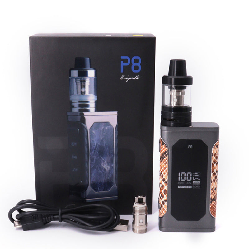 Original Smoker P8 100W Vape Kit 3ML Tank with 2200mah Built-in Battery Box Mod Hookah Shisha Vaporizer Huge Vapor