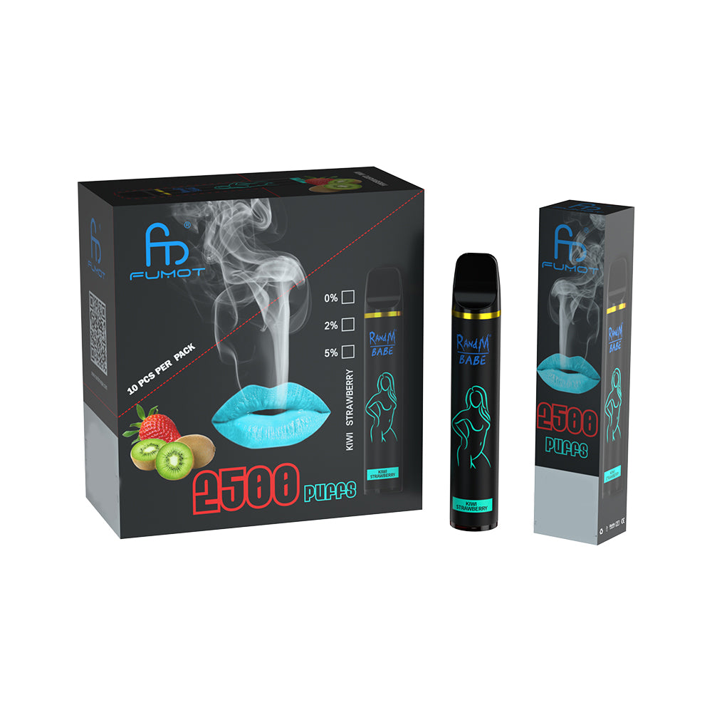 Original High Quality RandM Babe 2500 Puffs Vape Kit Device (Free Shipping)