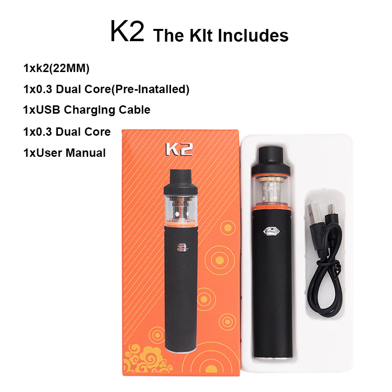 Original Box Mod Kit 2000 MAh Build-in Battery with 2.5ml Tank Vaporizer Vape 40W Pen Starter Kit Free Shipping