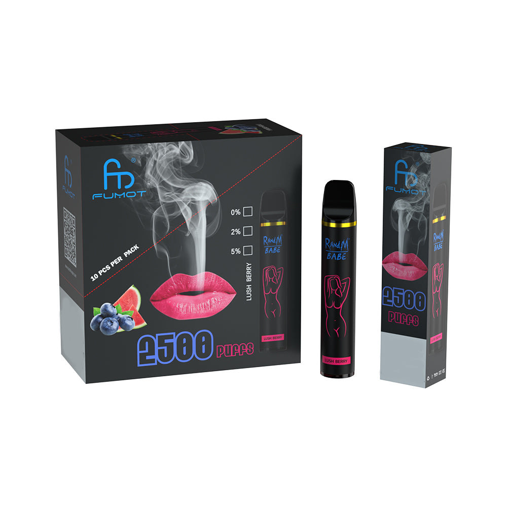 Original High Quality RandM Babe 2500 Puffs Vape Kit Device (Free Shipping)