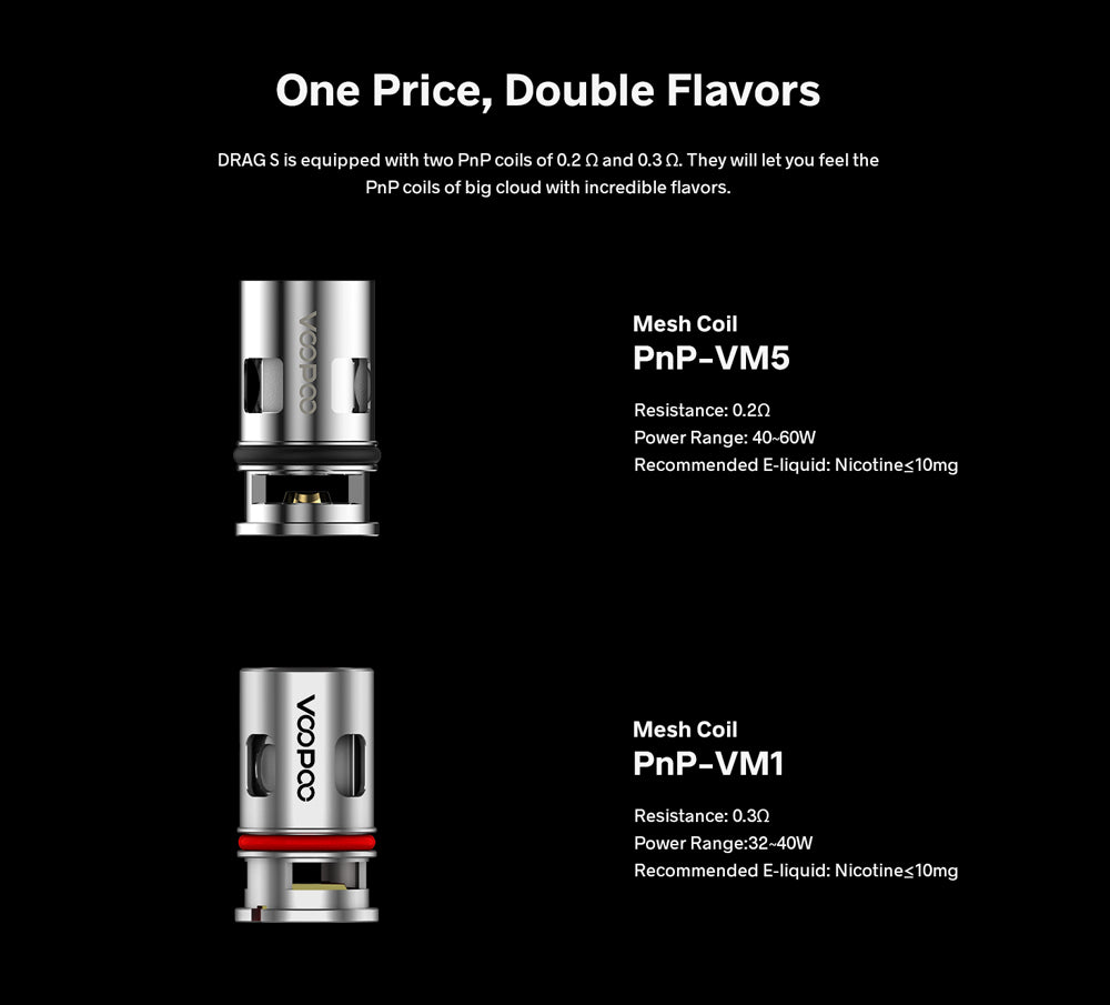 Original VOOPOO Drag S Drag X Pod Mod Vape Kit 4.5ml PnP Tank GENE.TT Chip Free Shipping