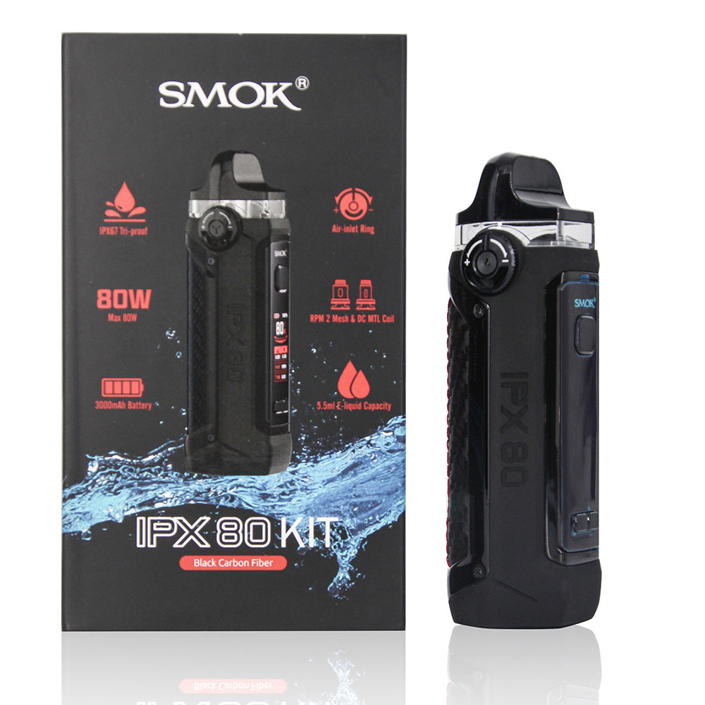 Original SMOK IPX 80 Pod Mod Kit 3000mAh Vaporizer 5.5ml RPM 2 Cartridges Pod Coils Free Shipping