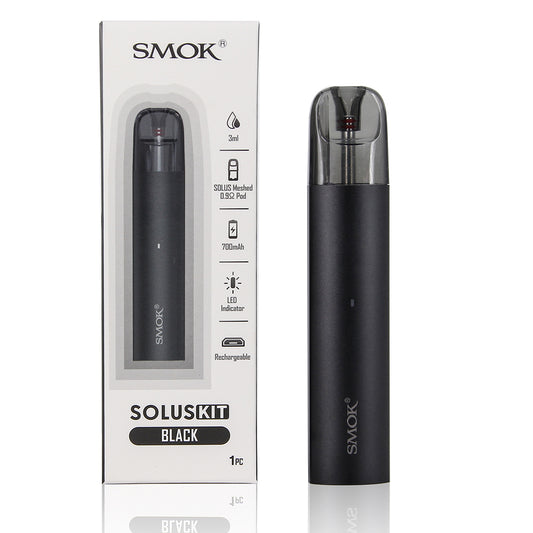 Original SMOK SOLUS Pod Kit 15W 700mAh 2.5ml Cartridge Meshed 0.9ohm Vape Free Shipping