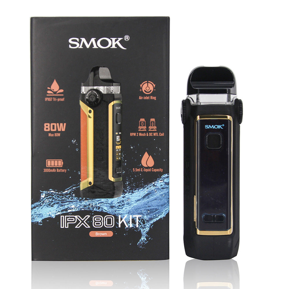 Original SMOK IPX 80 Pod Mod Kit 3000mAh Vaporizer 5.5ml RPM 2 Cartridges Pod Coils Free Shipping