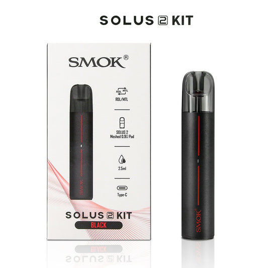 Original SMOK Solus 2 Pod Kit 700mAh Battery 15W With 2.5ML Meshed Pod Cartridge Vaporizer Free Shipping